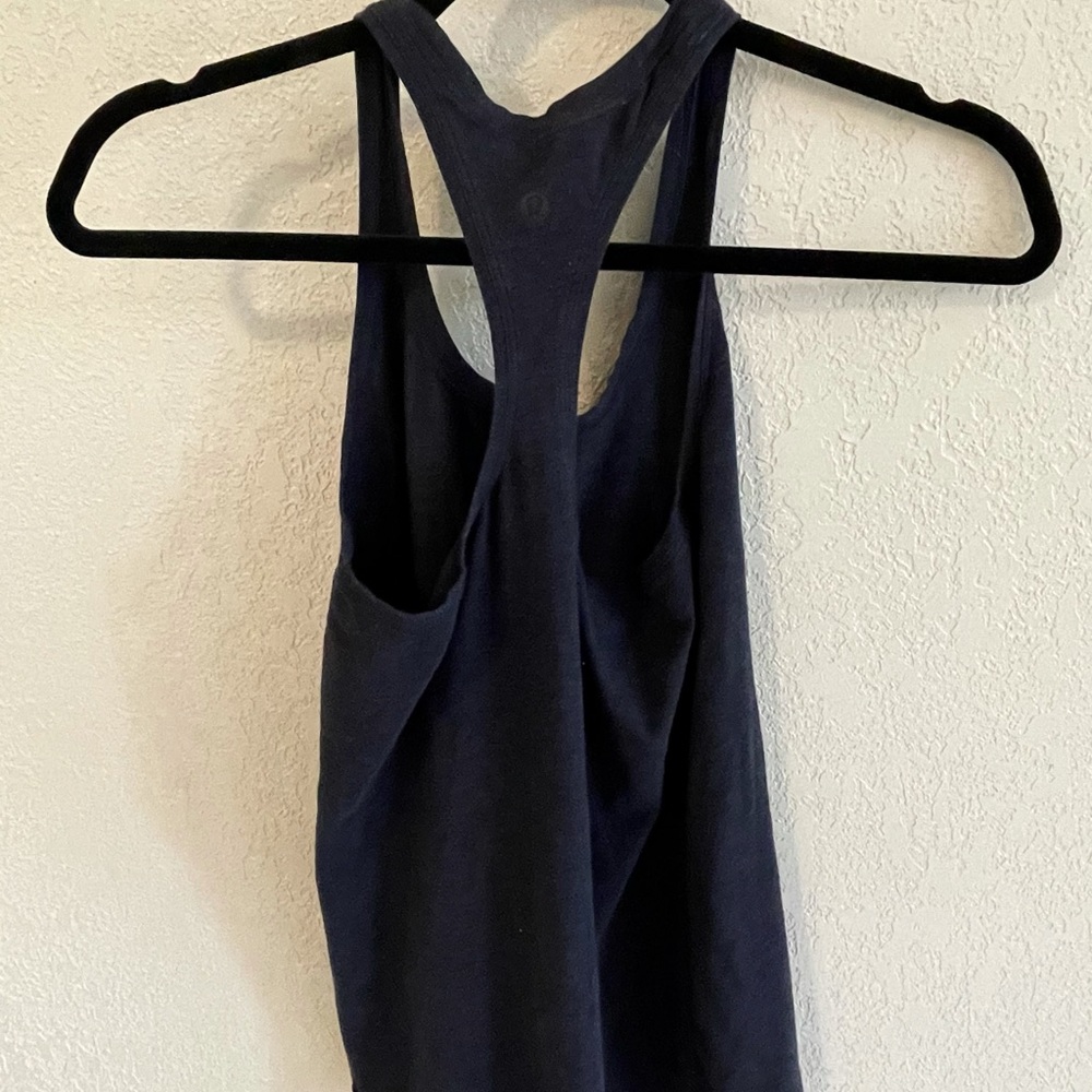 Lululemon racerback tank. Heathered blue. Size 4